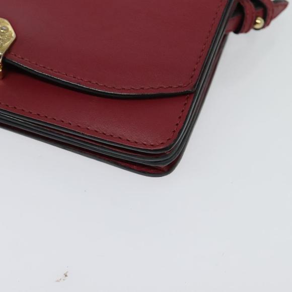 BURBERRY Chain Wallet Leather Pink Gold Auth bs28328 - Picture 16 of 16